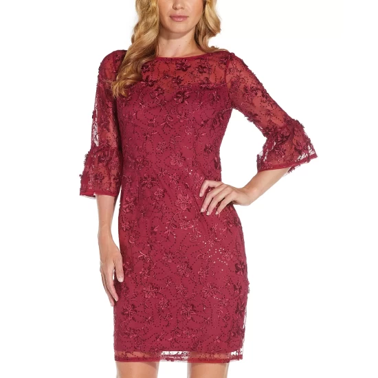 Cheapest β€οΈ Adrianna Papell Embellished Sheath π Dress Midnight π - Image 5