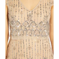 Brand new ✨ Adrianna Papell Petite Embellished Lace Gown Biscotti 🧨