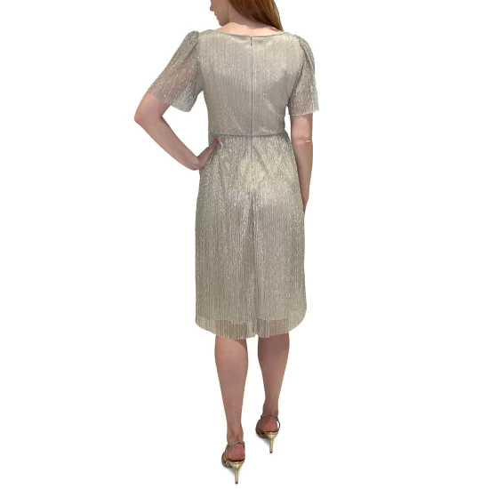 New π Adrianna Papell Petite Lace-Top Jumpsuit Ivory π