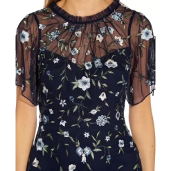 Best Sale β Adrianna Papell π© Women's Jersey Tuxedo Sheath π Dress Black β