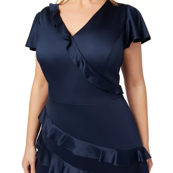 Top 10 π Adrianna Papell Plus Size Beaded Cocktail π Dress Raspberry Wine π