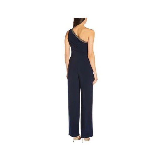 Flash Sale π Adrianna Papell Embellished One-Shoulder Jumpsuit Midnight π₯ - Image 2