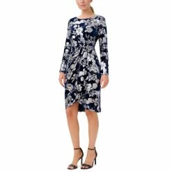 Coupon π Adrianna Papell π© Women's Printed Burnout Velvet π Dress Navy π