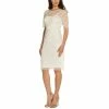 Hot Sale ✨ Adrianna Papell 👩 Women's Embellished Sheath 👗 Dress Ivory ❤️