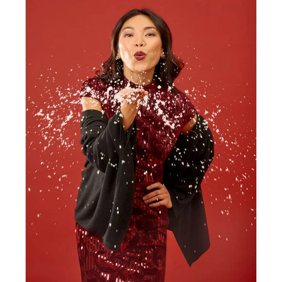 Hot Sale 🧨 Adrianna Papell 👩 Women's Velvet-Appliquéd Sequined Gown Garnet 👍 - Image 4