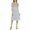 Cheapest 💯 Adrianna Papell Beaded Boho Midi 👗 Dress Glacier 🤩