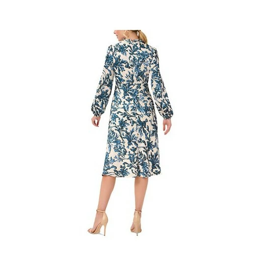 Flash Sale π Adrianna Papell Printed Midi π Dress Blue Multi βοΈ - Image 2
