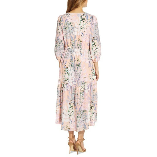 New π Adrianna Papell Floral-Print Midi π Dress Blush Multi π€© - Image 2