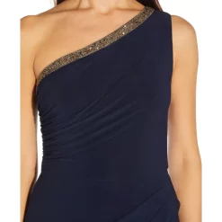 Buy βοΈ Adrianna Papell Embroidered Metallic Gown Gold π